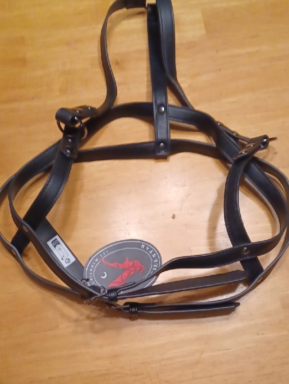 Killstar Black Leather Harness Suspenders Size XXL - Picture 4 of 8